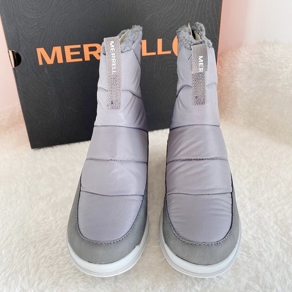 Merrell, Women's Snowcreek Sport Mid Zip Polar Waterproof, Charcoal, Size 8.5 M - Picture 3 of 8